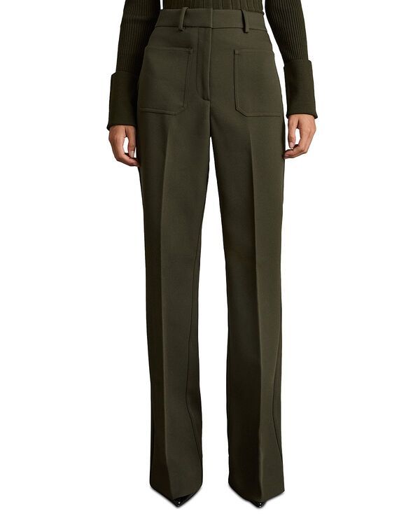 レイス レディース ボトムス カジュアルパンツ フレア REISS Flare Leg Pants Green グリーン