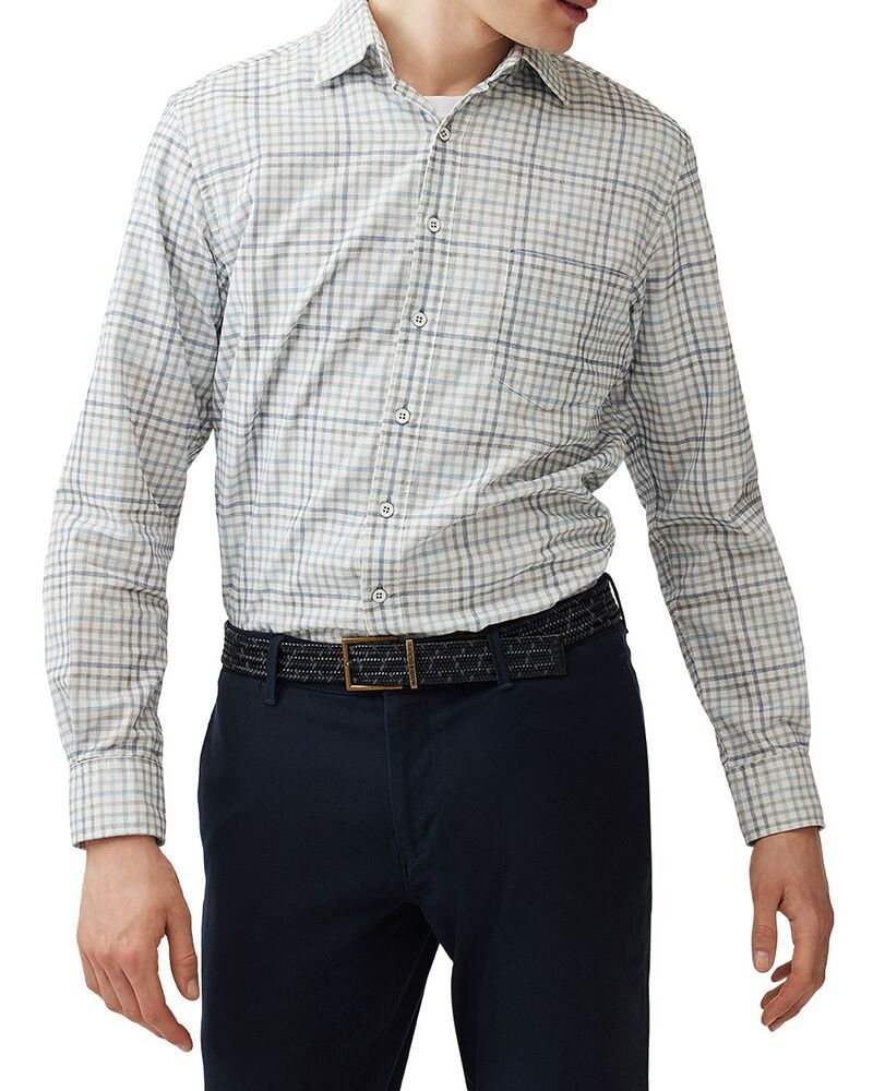 ロッドアンドグン メンズ トップス シャツ Rodd Gunn Brookdale Button Front Shirt Sky