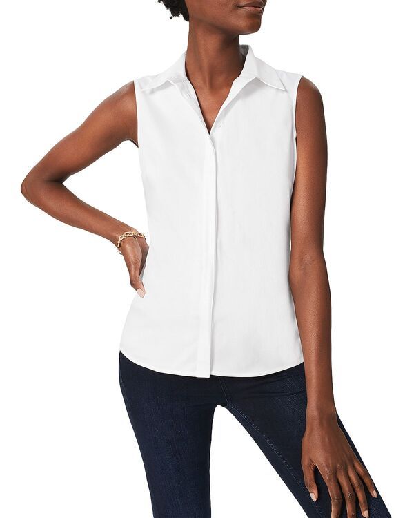 ホッブスロンドン レディース トップス シャツ ノースリーブ HOBBS LONDON Vic Sleevelesshirt White ホワイト