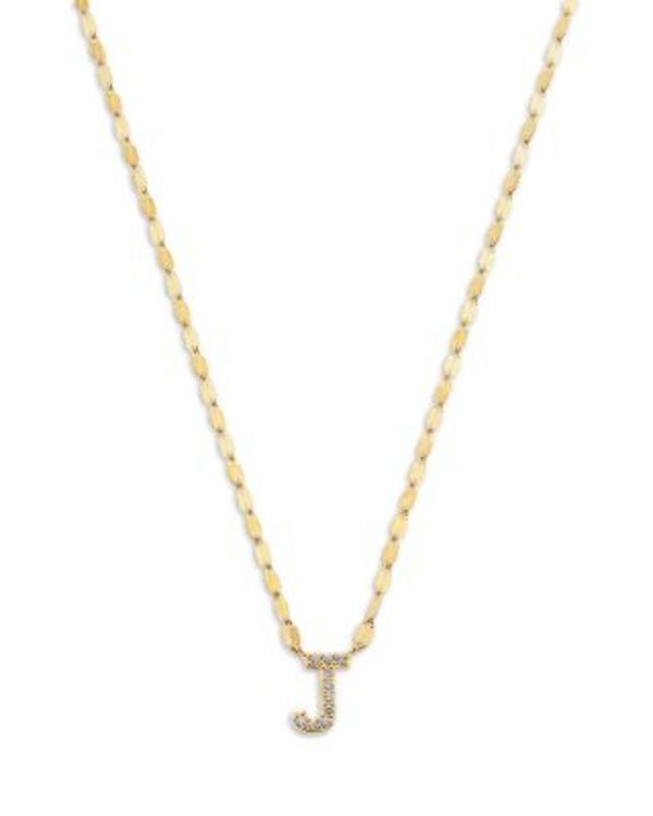 ラナ レディース アクセサリー ネックレス・チョーカー・ペンダントトップ レース LANA 14K Yellow Goldiamond Initial J Pendant Necklace 18 Gold ゴールド