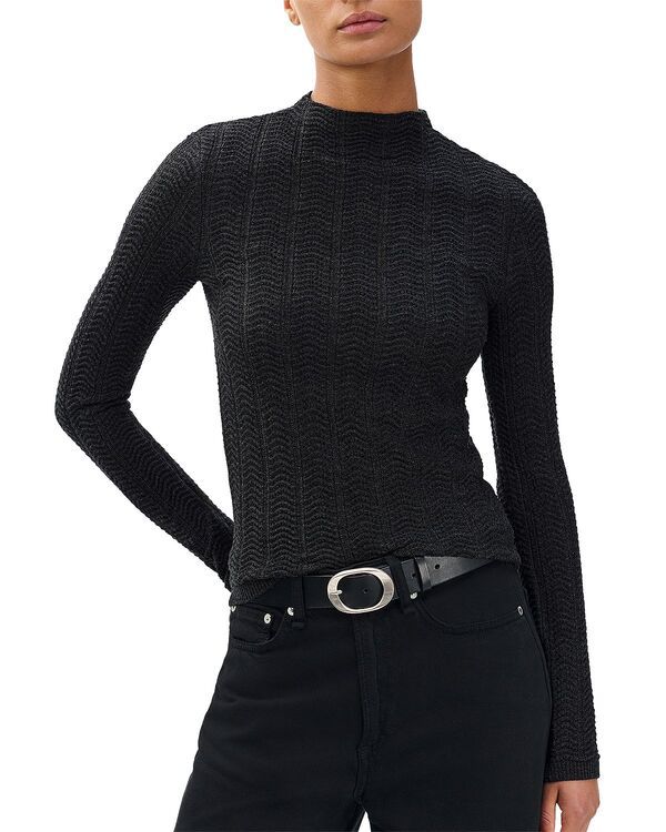 ラグアンドボーン レディース アウター ニット・セータートルネック ウール rag bone Francesca Wool Turtleneck Sweater Charcoal チャコール