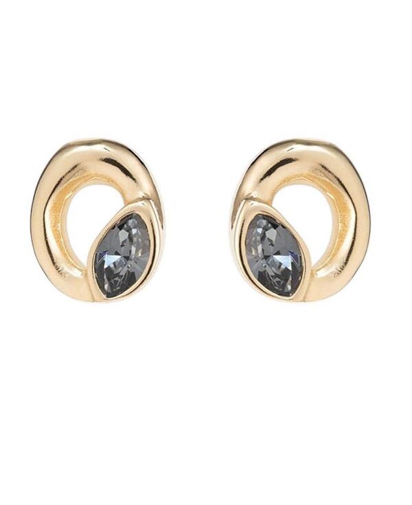 ウノデ 50 レディース アクセサリー ピアス・イヤリング UNOde50 Oval Crystal Stud Earrings Gold ゴールド