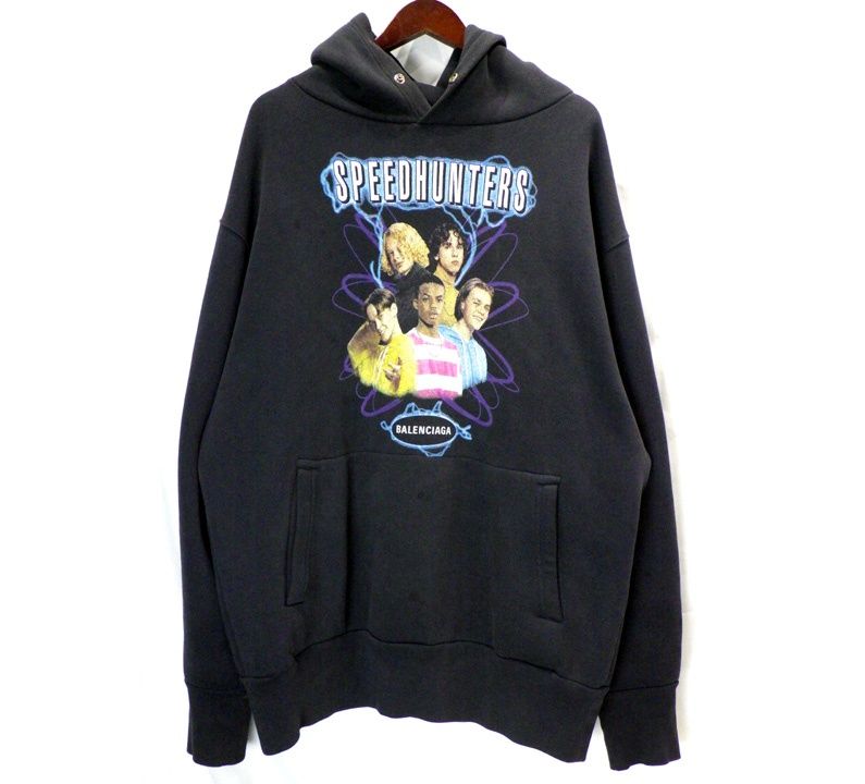 バレンシアガ BALENCIAGA 19AW 【 Speed Hunters Hoodie 541707 TCV37 】ロゴ プリント スピードハンター ズ スウェット フーディ パーカー n11100