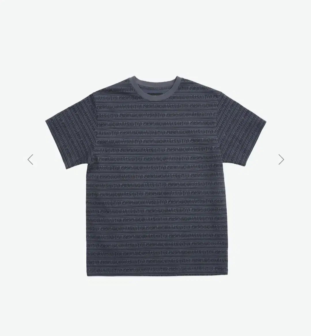 2) 999ヒューマニティ HUMAN MADE ストライプ ハーフ Tシャツ チャコール
