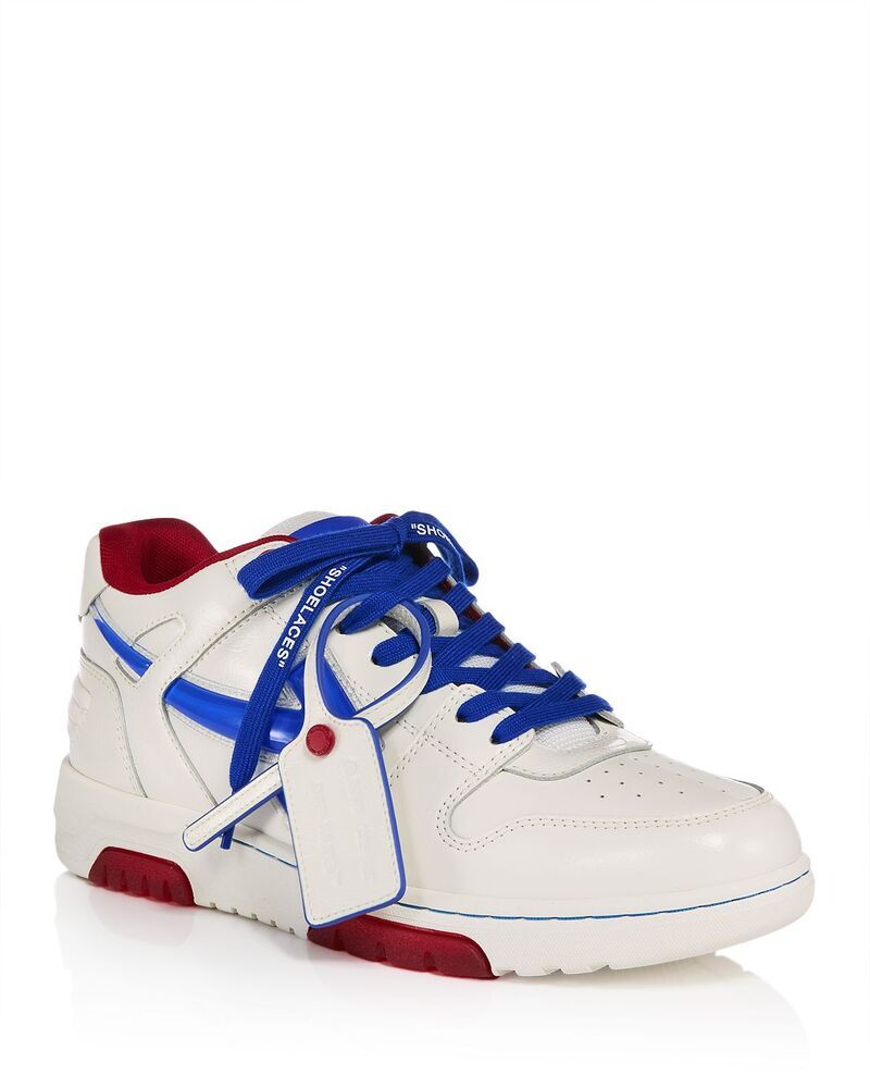 オフホワイト メンズ シューズ スニーカー OffWhite Mens Out Office Sneakers White Blue ホワイト