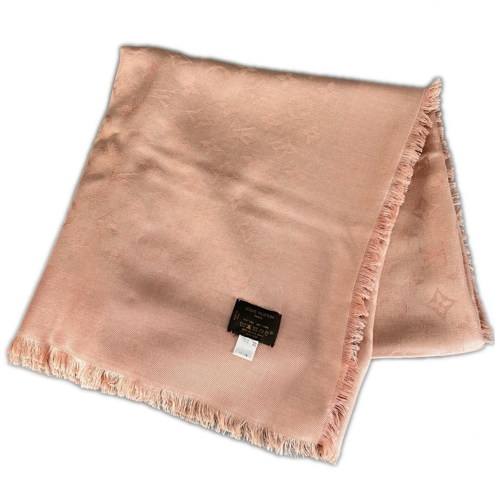 美品 LOUIS VUITTON ルイ・ヴィトン モノグラム・シャイン ストール 