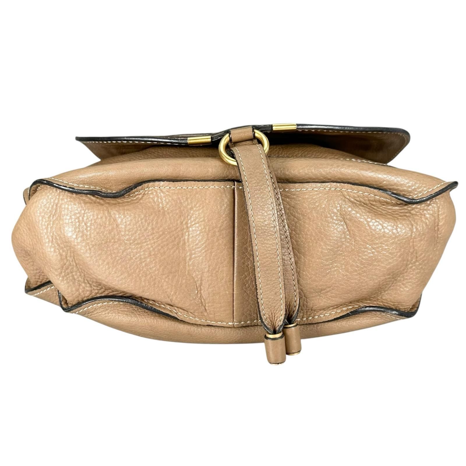 Chloe クロエ マーシー ハンドバッグ レザー ベージュ レディース 