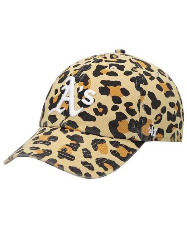 47 ブランド レディース アクセサリー 帽子 47 Brand Womens 47 Oakland Athletics Tan Bagheera Cheetah Clean Up Adjustable Hatan タン