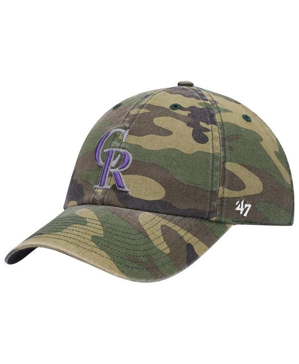 47 ブランド メンズ アクセサリー 帽子 47 Brand Mens 47 Camo Colorado Rockies Team Clean Up Adjustable Hat Camo