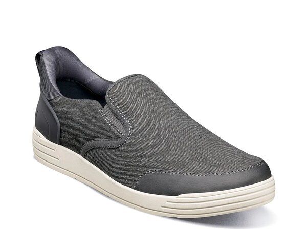 ノンブッシュ メンズ シューズ スリッポン・ローファー スニーカー Nunn Bush KORE City Walk EZ HandsFree SlipOn Sneaker Mens Grey グレー