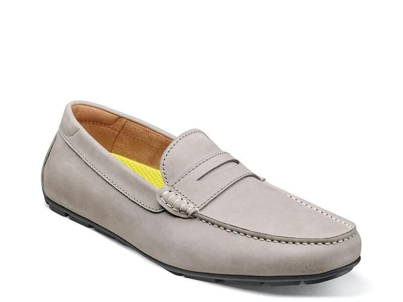 フローシャイム メンズ シューズ スリッポン・ローファー Florsheimotor Penny Loafer Grey グレー