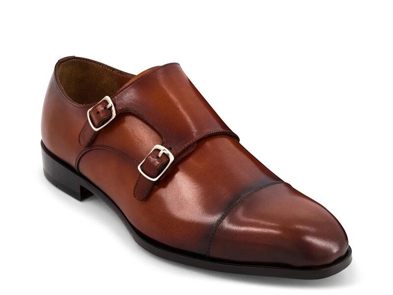 アンソニー ヴィア メンズ シューズ スリッポン・ローファー モンクストラップ モンク Anthony Veer Bexley Monk Strap SlipOn Dark Brown ブラウン