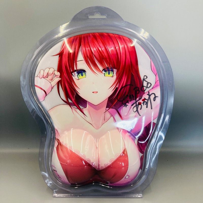 【未使用品】【サイン入り】Vtuber 緋乃あかね 限定おっぱいマウスパッド マウスパッド PC パソコン キャラグッズ 推し活 グッズ 推しグッズ