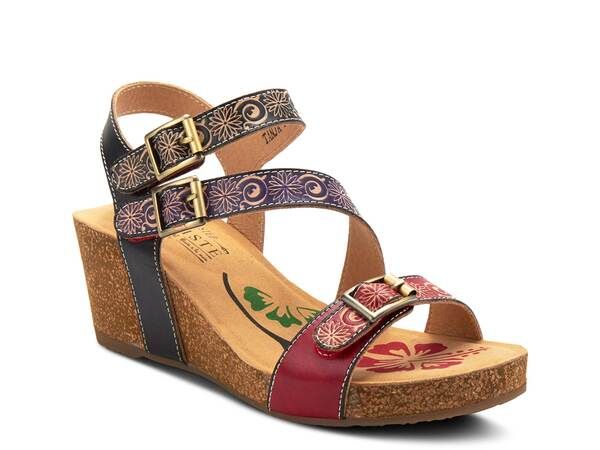 スプリングステップ レディース シューズ サンダル LArtiste by Spring Step Tanja Wedge Sandal Red レッド