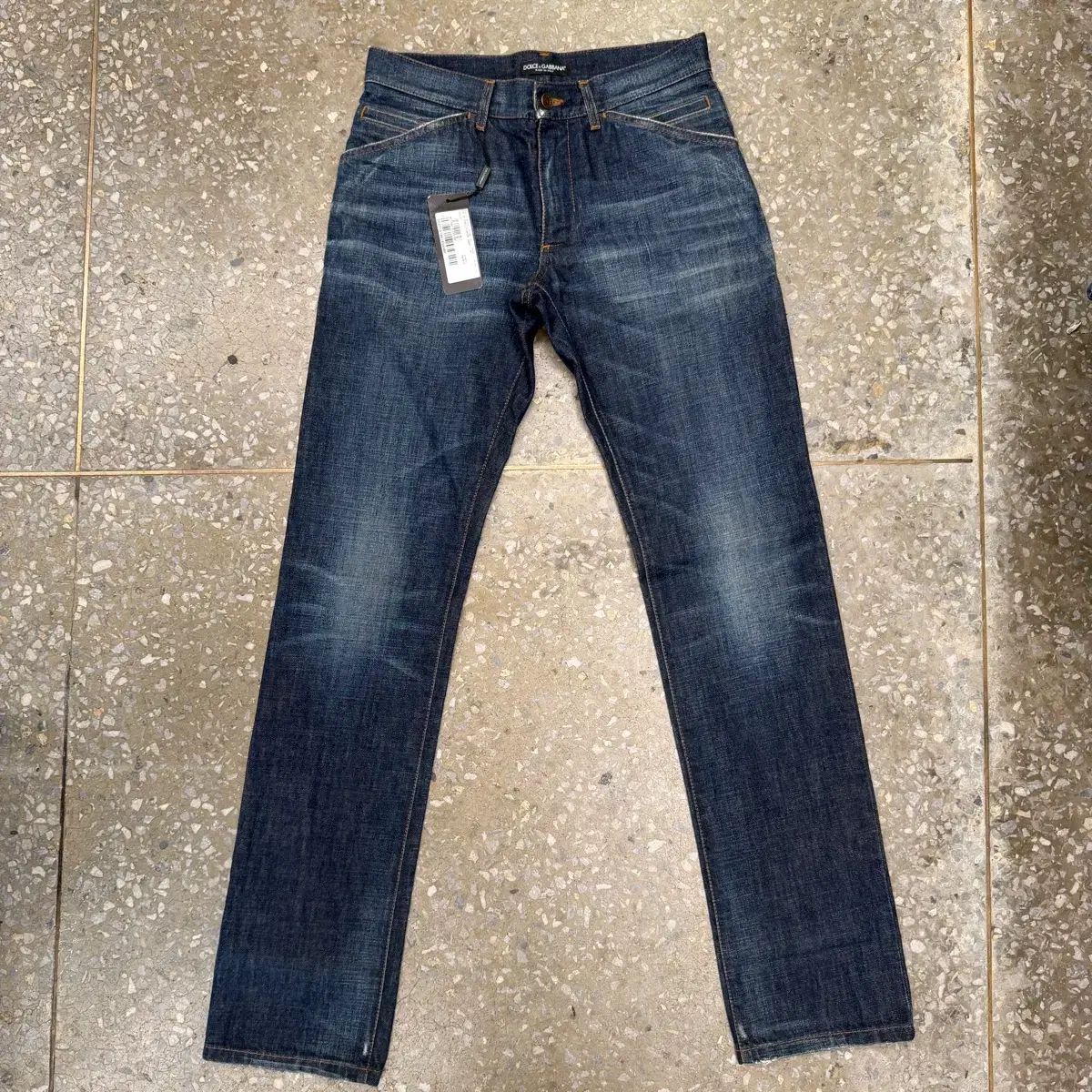 ドルチェ&ガッバーナ メタル プレート デニムパンツ 30-31