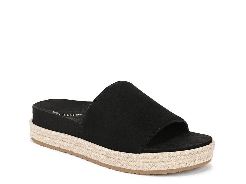 バイオニック レディース シューズ サンダル Vionic Yasmina Wedge Sandal Black ブラック