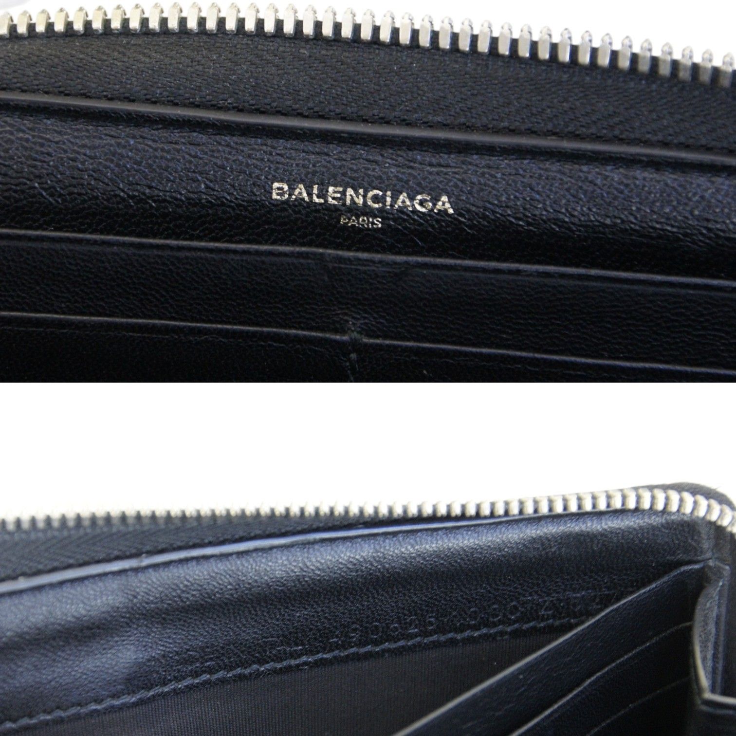 中古】 BALENCIAGA バレンシアガ アラウンドジップ 長財布 ラウンド 