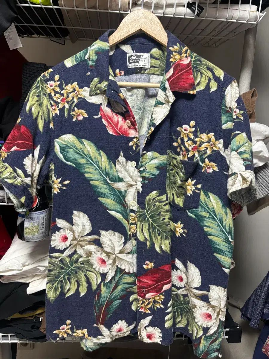 ENGINEERED GARMENTS エンジニアードガーメンツ アロハ シャツ L