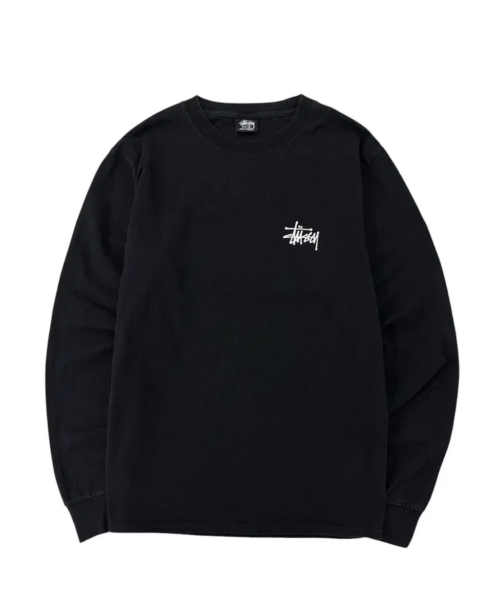 STUSSY ステューシー ロングスリーブ 長袖Tシャツ 黒色 (S/韓国国内90 95)