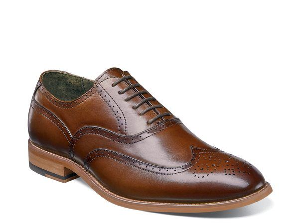 ステイシーアダムス メンズ シューズ オックスフォード ウィングチップ Stacy Adams Dunbar Wingtip Oxford Cognac