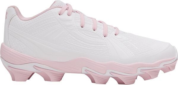 アンダーアーマー レディース シューズ スニーカー Under Armour Womens Glyde Sola RM Softball Cleats WhitePink ホワイト