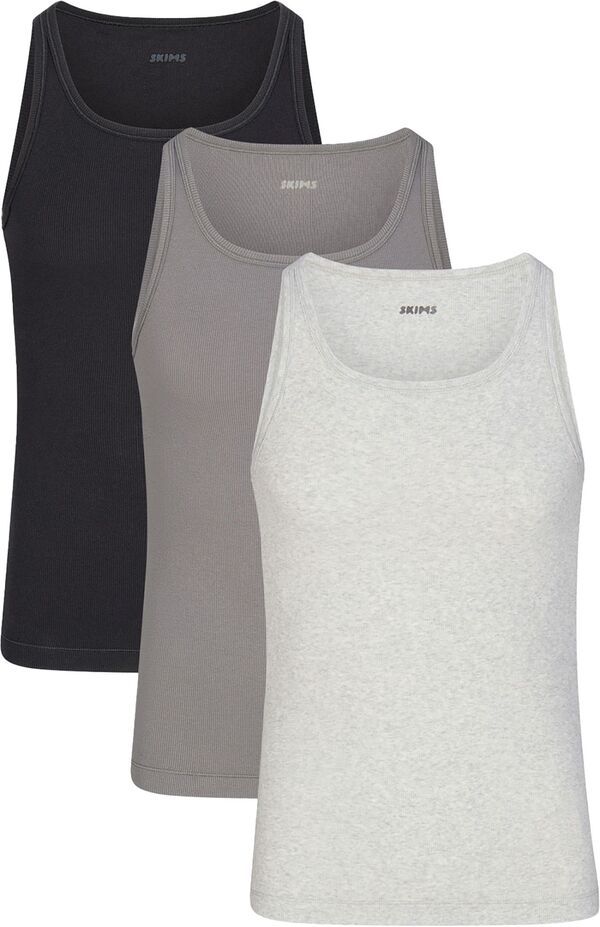 スキムズ メンズ トップス タンクトップ コットン SKIMS Mens Cotton Tank Top 3 Pack Heather Multi ヘザー