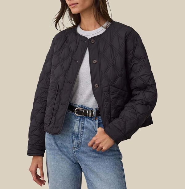 マリーン レイヤー レディース アウター ジャケット・ブルゾン キルティング Marine Layer Womens Marina Quilted Liner Jacket Black ブラック
