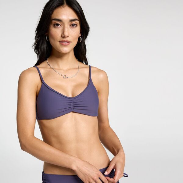 キャリー レディース 水着 トップのみ CALIA Womenswim Braided Trim Bikini Top Future Dusk
