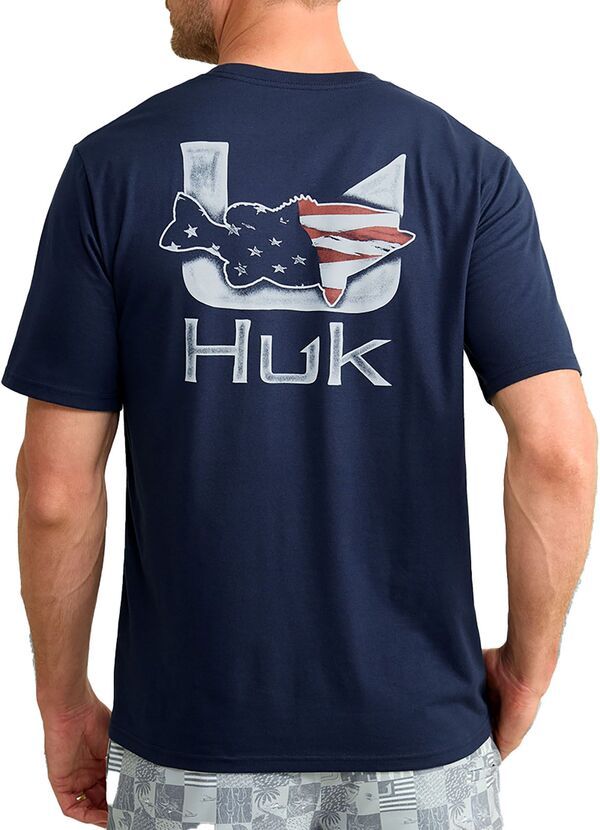 フック メンズ トップス Tシャツ HUK Mens Fish Flag TShirt Naval Academy