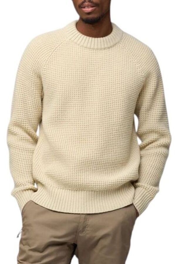 フェールラーベン メンズ アウター パーカー・スウェット セーター ニット Fjallraven Mens Ovik Waffle Knit Sweater Light Beige ベージュ