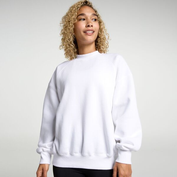 DSG レディース アウター パーカー・スウェット クルーネック フリース DSG Womens Classic Fleece Crew Neck Pure White ホワイト