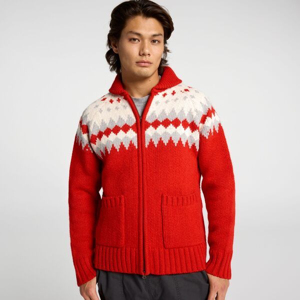 アルパインデザイン メンズ アウター パーカー・スウェット セーター カーディガン Alpine Design Mens Zip Cardigan Sweater Mountain PeakRed レッド