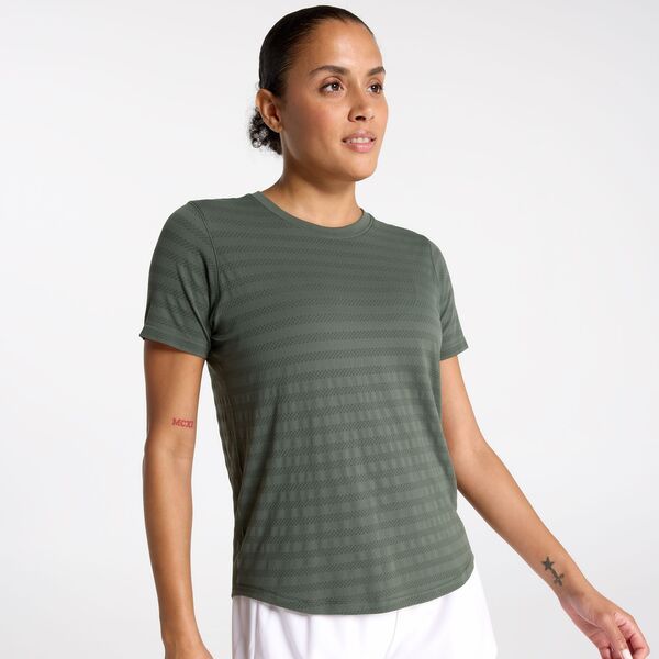 DSG レディース トップス Tシャツ DSG Womens Movement Seamless Tee Muted Olive オリーブ