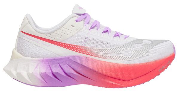 サッカニー レディース シューズ スニーカー Saucony Womens Endorphin Pro 4 Running Shoes WhitePurple ホワイト