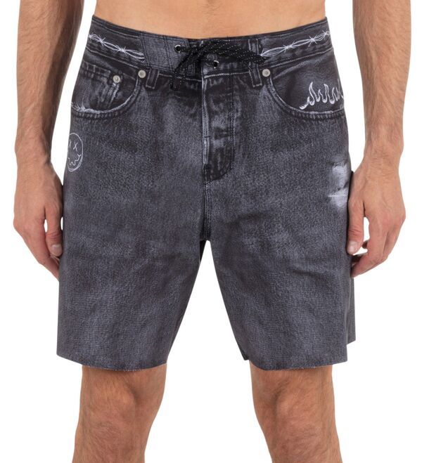 ハーレー メンズ ボトムス ハーフパンツ・ショーツ ショートパンツ デニム Hurley Mens Phantom Eco Denim 18 Shorts Black ブラック