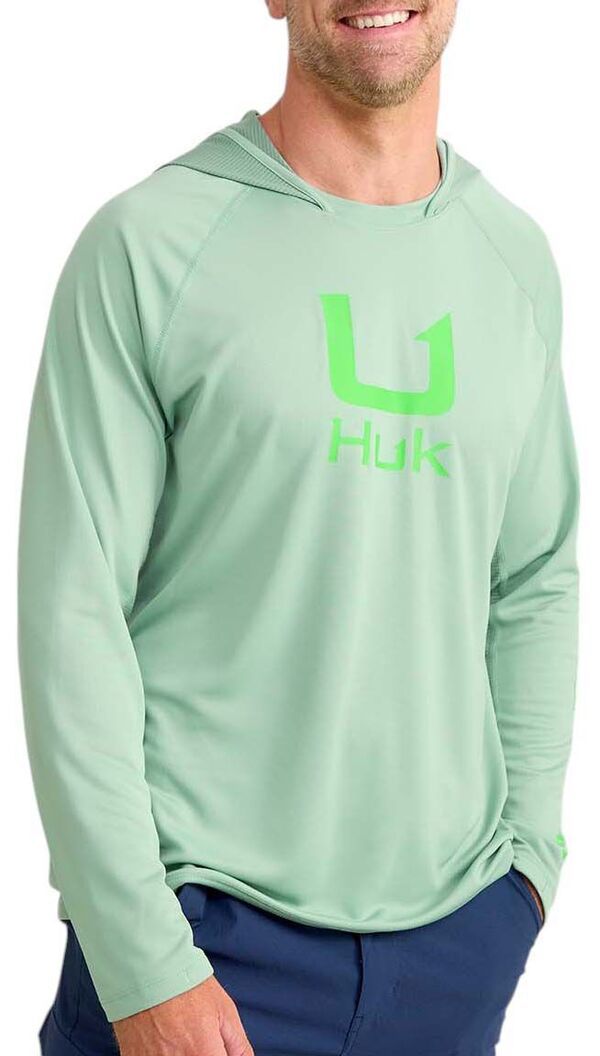 フック メンズ アウター パーカー・スウェット HUK Mens Icon Long Sleeve Hoodie Fogreen グリーン