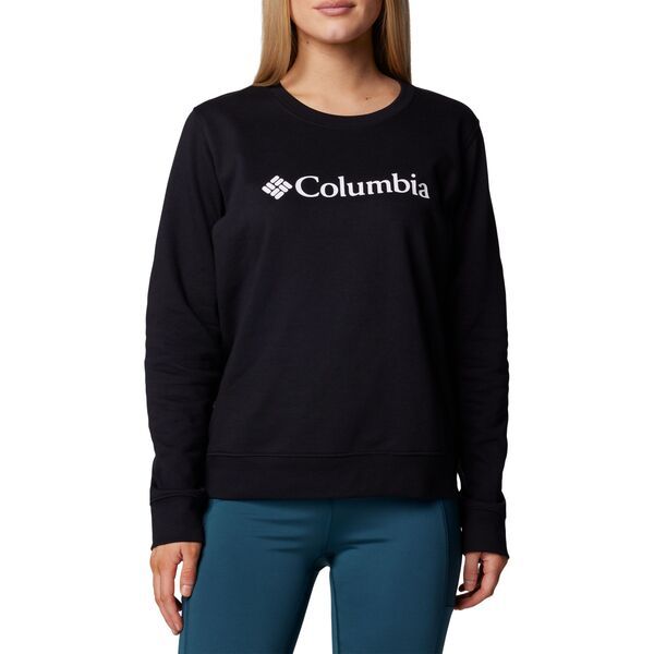 コロンビア レディース アウター パーカー・スウェット クルーネック シャツ グラフィック Columbia Womens Trek Graphicrewneck Sweatshirt Black ブラック