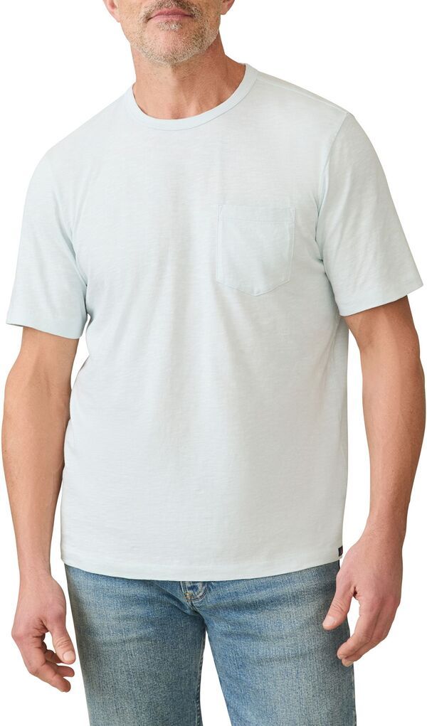 ファレティ メンズ トップス Tシャツ Faherty Mensunwashed Pocket Short Sleeve TShirt Sky