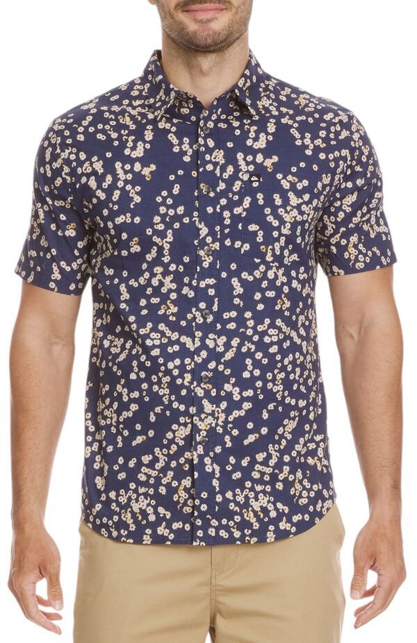 クイックシルバー メンズ トップス Tシャツ 半袖 Quiksilver Mens Cosmic Fields Classic ShortSleeve TShirt Navy ネイビー