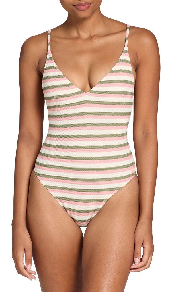 ロキシー レディース 水着 上下セット Roxy Womensaidia One Piece Swimsuit Parchment Wave Runner