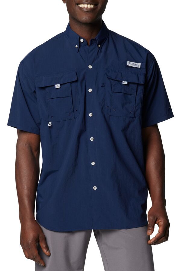 コロンビア メンズ トップス シャツ ボタンダウン Columbia Mens PFG Bahama Button Down Shirt Collegiate Navy Npfas ネイビー