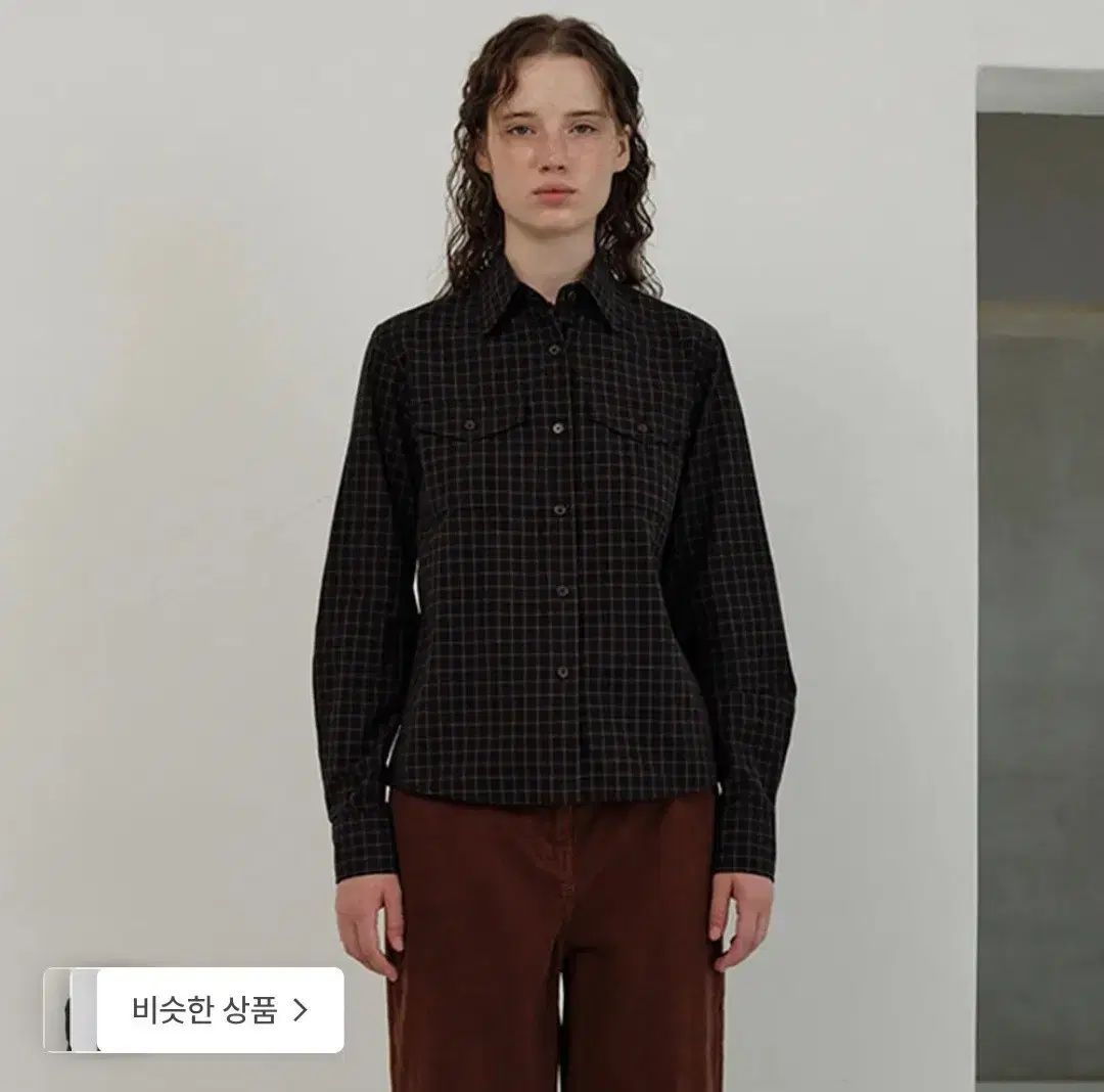 ザ・バーネット townie check pocket shirt black