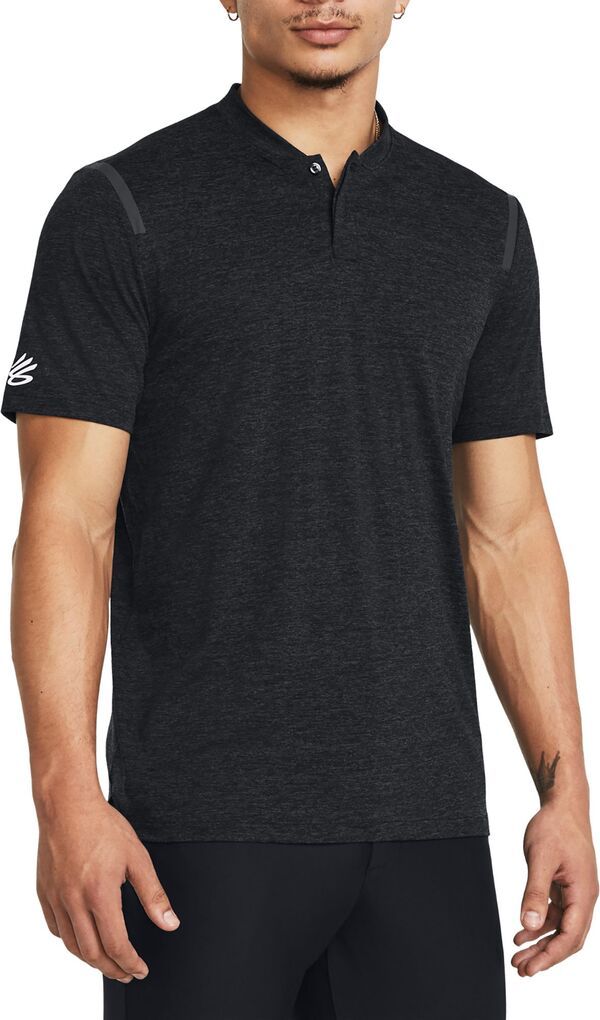 アンダーアーマー メンズ トップス ポロシャツ Under Armour Mens Curry Icon Golf Polo Black ブラック