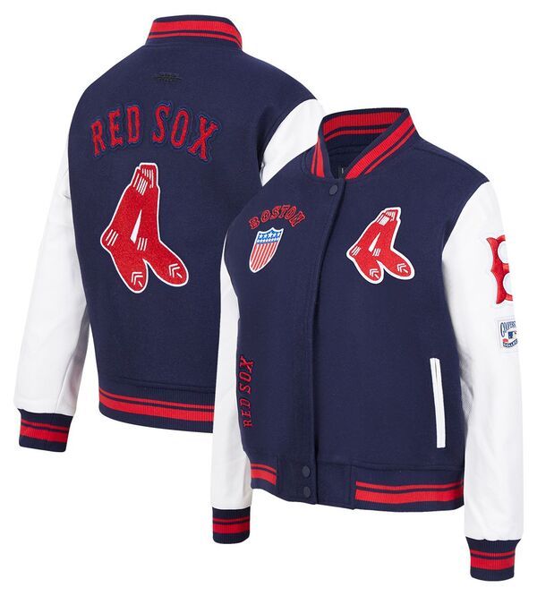プロスタンダード レディース アウター ジャケット・ブルゾン Pro Standard Womens Boston Red Sox Retro Varsity Jacket Navy ネイビー