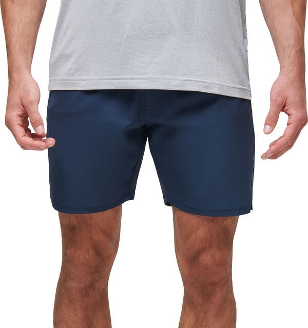 トラビスマヒュー メンズ ボトムス ハーフパンツ・ショーツ ショートパンツ TravisMathew Mens Wanderlust ElasticWaist Golf Shorts Mood Indigo インディゴ