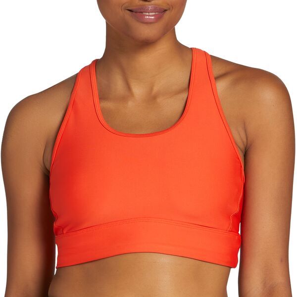 DSG レディース アンダーウェア ブラジャー DSG Womens Crossback Compression Bra Orange オレンジ