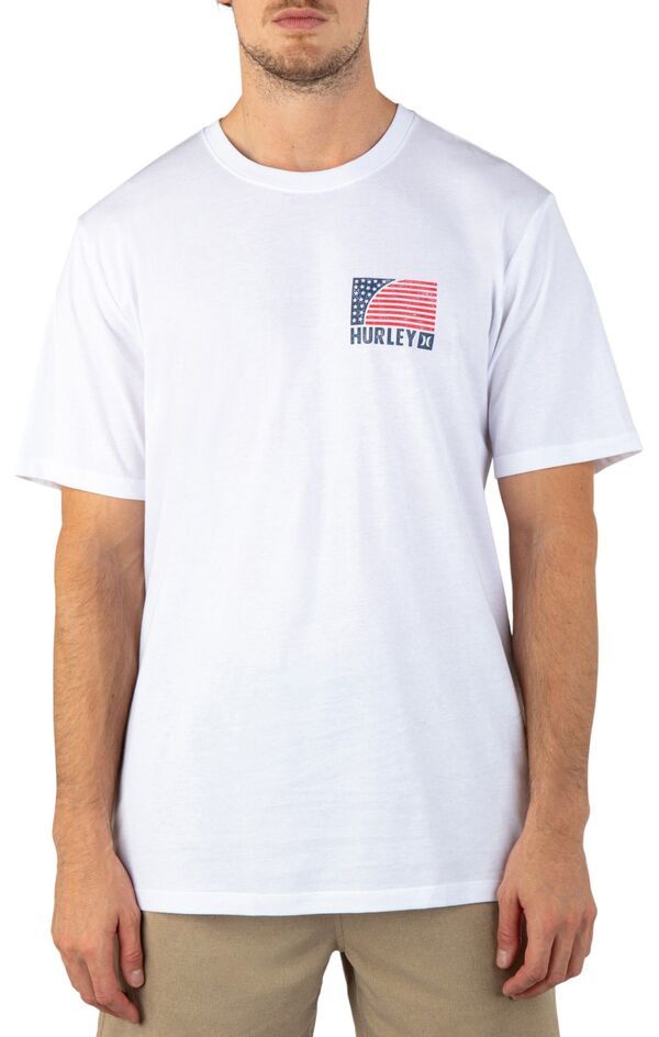ハーレー メンズ トップス Tシャツ Hurley Mens Everyday Ameribarrel Short Sleeve TShirt White ホワイト