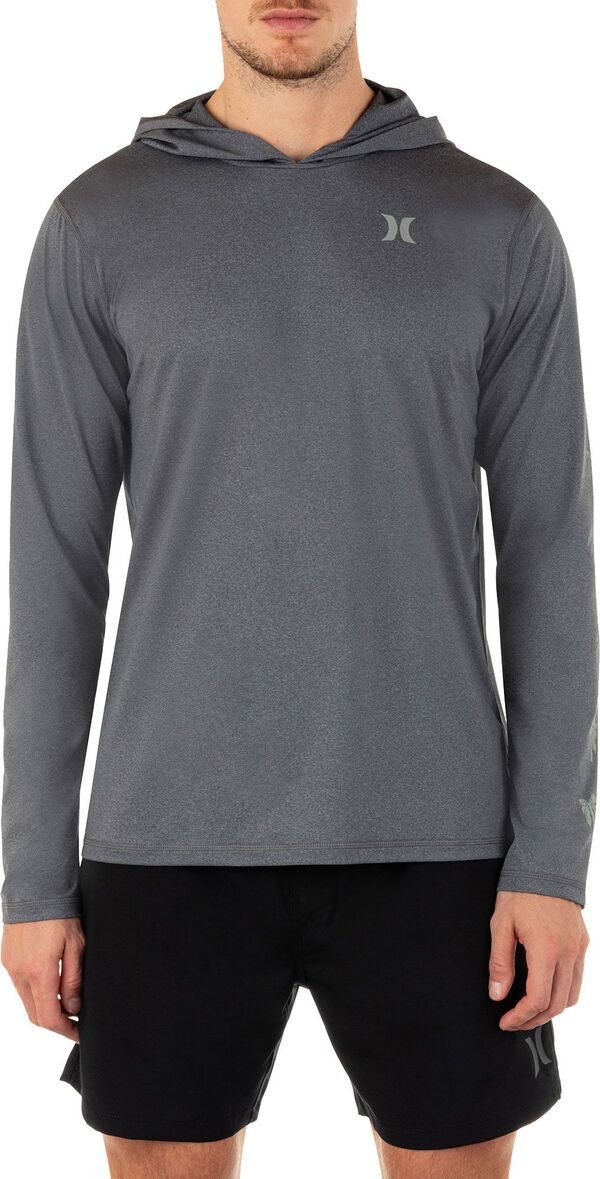 ハーレー メンズ トップス Tシャツ Hurley Mens Island Time Hybrid UPF Short Sleeve Tee Black Heather ブラック