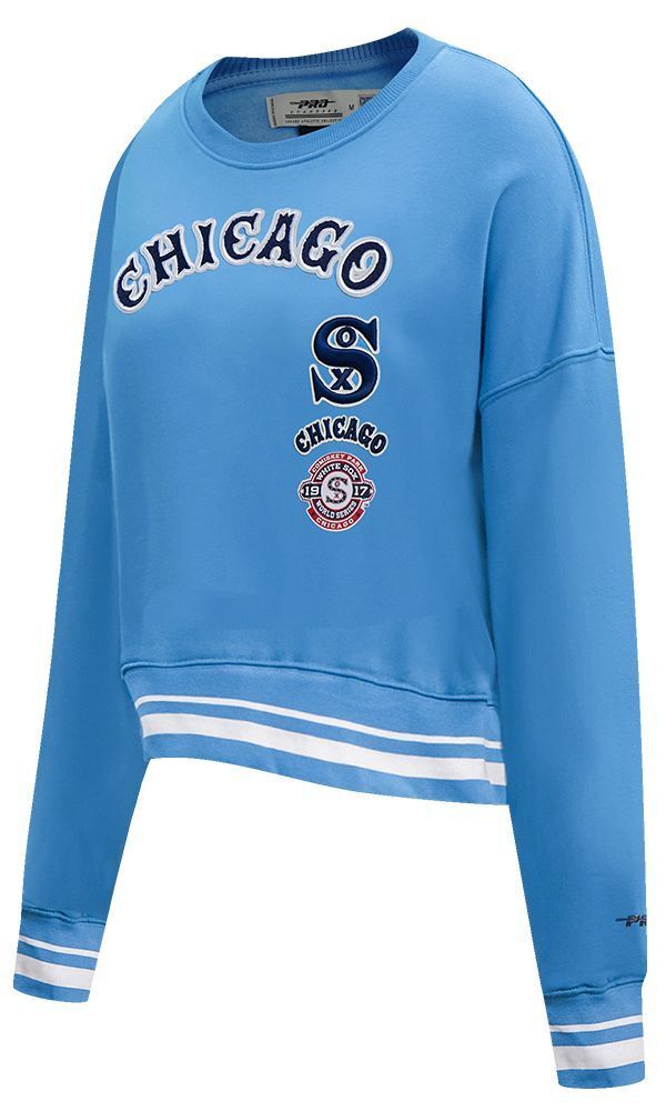 プロスタンダード レディース アウター パーカー・スウェット クルーネック シャツ フリース Pro Standard Womens Chicago White Sox Retro Fleece Crew Neck Sweatshirt Blue ブルー 17,505円