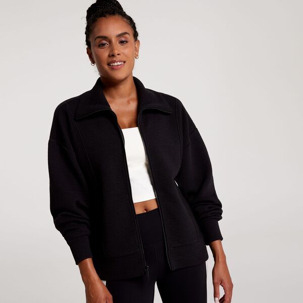 キャリー レディース アウター ジャケット・ブルゾン CALIA Womens Elevate Full Zip Jacket Pure Black ブラック